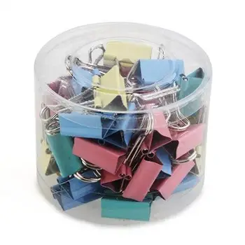 

40 pcs/lot Metal Paper Clips 19mm Colorful Candy Color Clip for Book Stationery School Office Supplies High Quality