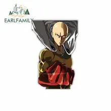 EARLFAMILY 13cm x 9.2cm for Cartoon One Punch Man Funny Car Stickers Anime Vinyl JDM RV VAN 3D DIY Fine Decal Trunk Accessories