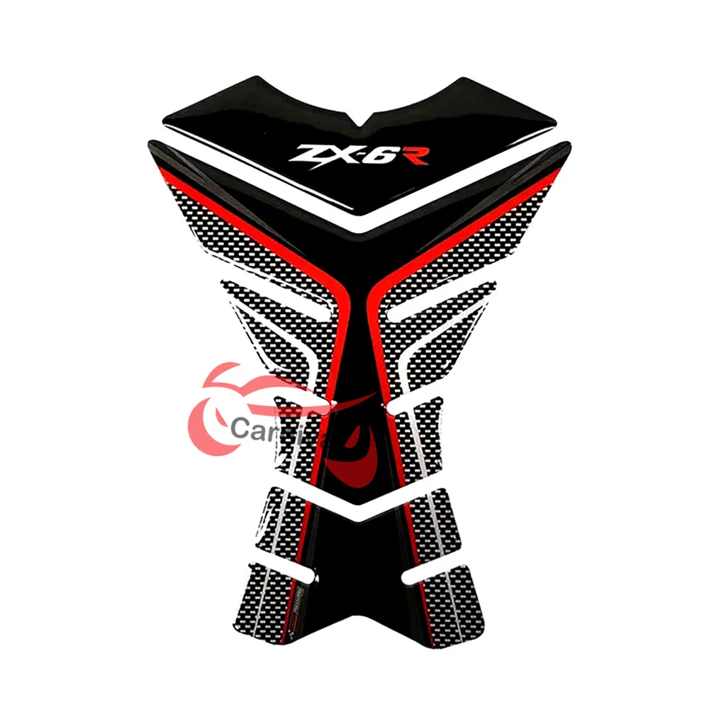 3D защитная накладка на бак мотоцикла стикеры наклейки чехол для Kawasaki ZX6R ZX-6R ZX-6RR бак - Цвет: C