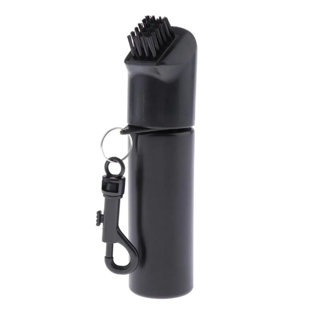 Golf Club Cleaner Self-Contained Water Groove Wet Clean Brush with Clip Squeeze Water Bottle Brush Cleaner