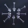 100 Set Hypoallergenic Simple Plastic Earrings Clear Ear Pins Needle and Resin Earring Backs DIY Ear Accessories 2