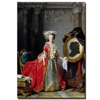 

Portrait of Madame Adélaïde Classical Oil Paintings Print On Canvas Art Prints European court Canvas Paintings For Living Room