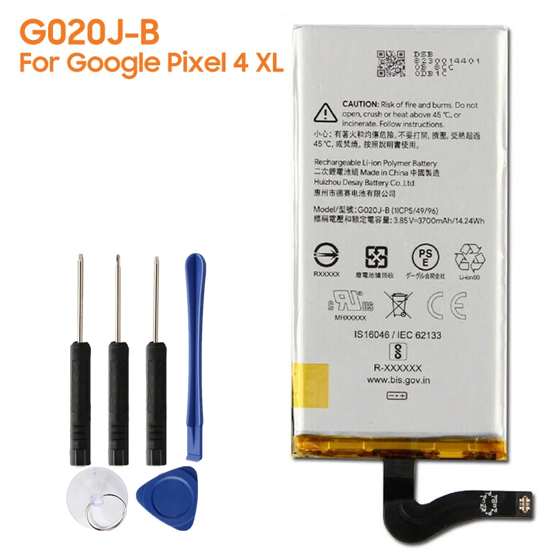 

Original Replacement Battery G020J-B For Google Pixel 4 XL Pixel4 XL Authentic Battery 3700mAh