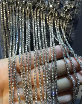 

New Heavy Studded Bead-fringed Girls Denim Pants Lady Spring Summer Clothing Drilled High-waist Slim Nine-cent Jeans