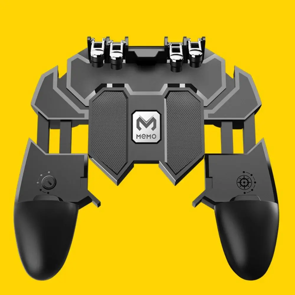 

11 Six Finger All-in-One PUBG Mobile Game Controller Free Fire Key Button Joystick Gamepad L1 R1 PUBG Trigger for IPhone Android