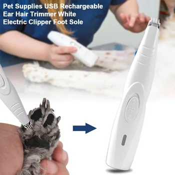 

Hair Trimmer Ear Foot Sole USB Rechargeable Grooming Tool Mini ABS Pet Supplies Cutter Shearing Dog Electric Clipper Cat Paw