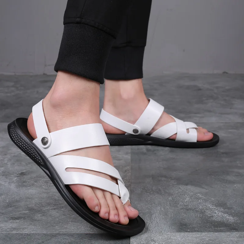 

2019 Summer Fashion New Style MEN'S SHOES Versatile Casual Sandals Men Sandals Split Toe Flip-flops Amoy Supply of Goods