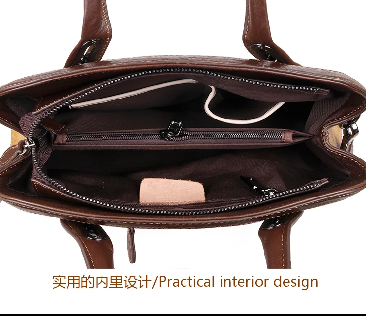Натуральная сумка тисненая кожа Женская Высококачественная сумка через плечо Женская Роскошная Винтажная сумочка с цветочным рисунком