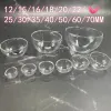 100X 8/12/15/16/18/20/22/25/30/35/40/50/60/70mm Hemisphere glass dome diy clear half round glass globe bubble glass vial pendant 6