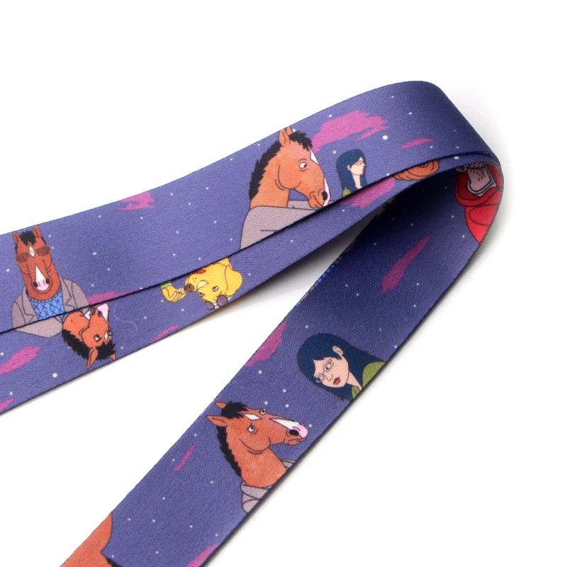 PC182 Конь БоДжек брелок Lanyards держатель удостоверения личности ID карта Пропуск Тренажерный зал мобильный телефон USB бейдж держатель ключевой ремень