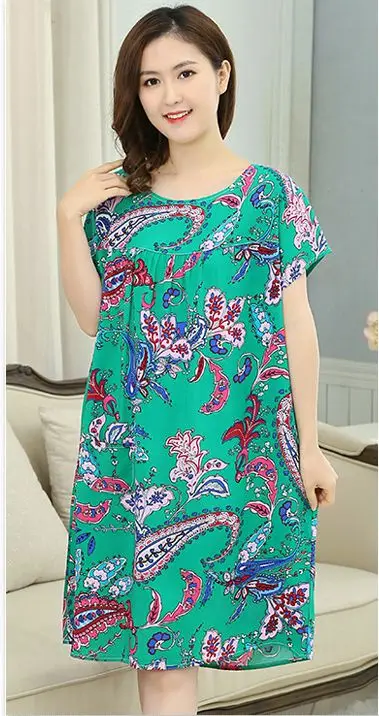 Для женщин свободная ночная рубашка трусы Винтаж StyleFloral ночная рубашка ночная одежда для отдыха, одежда для сна - Цвет: style-14