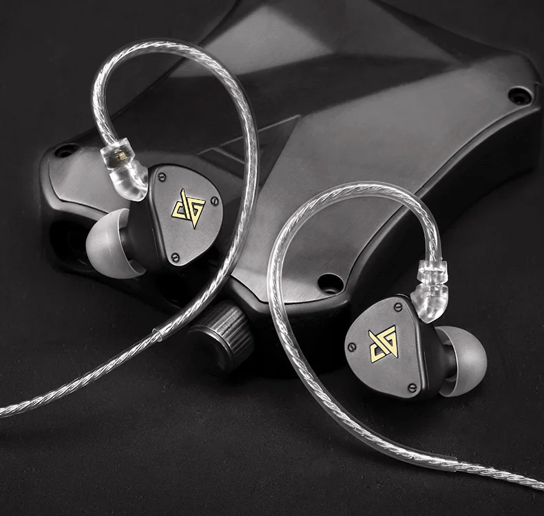 AUGLAMOUR F300 Light Metal HiFi Headphones in-ear High-sound Quality Hanging Ear Universal Earplugs 4