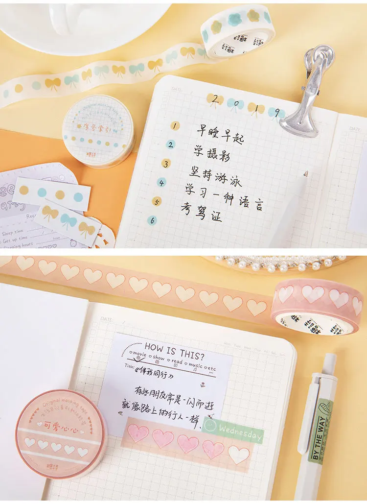 20 pcs/lot Washi Masking Tapes Life diary series Decorative Adhesive Scrapbooking DIY Paper Japanese Stickers 5m
