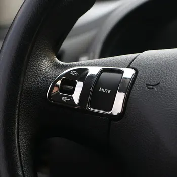 

Xburstcar Car Styling ABS Chrome Interior Steering Wheel Button Protection Cover Trim Sticker for Kia Sportage R 2012 - 2016