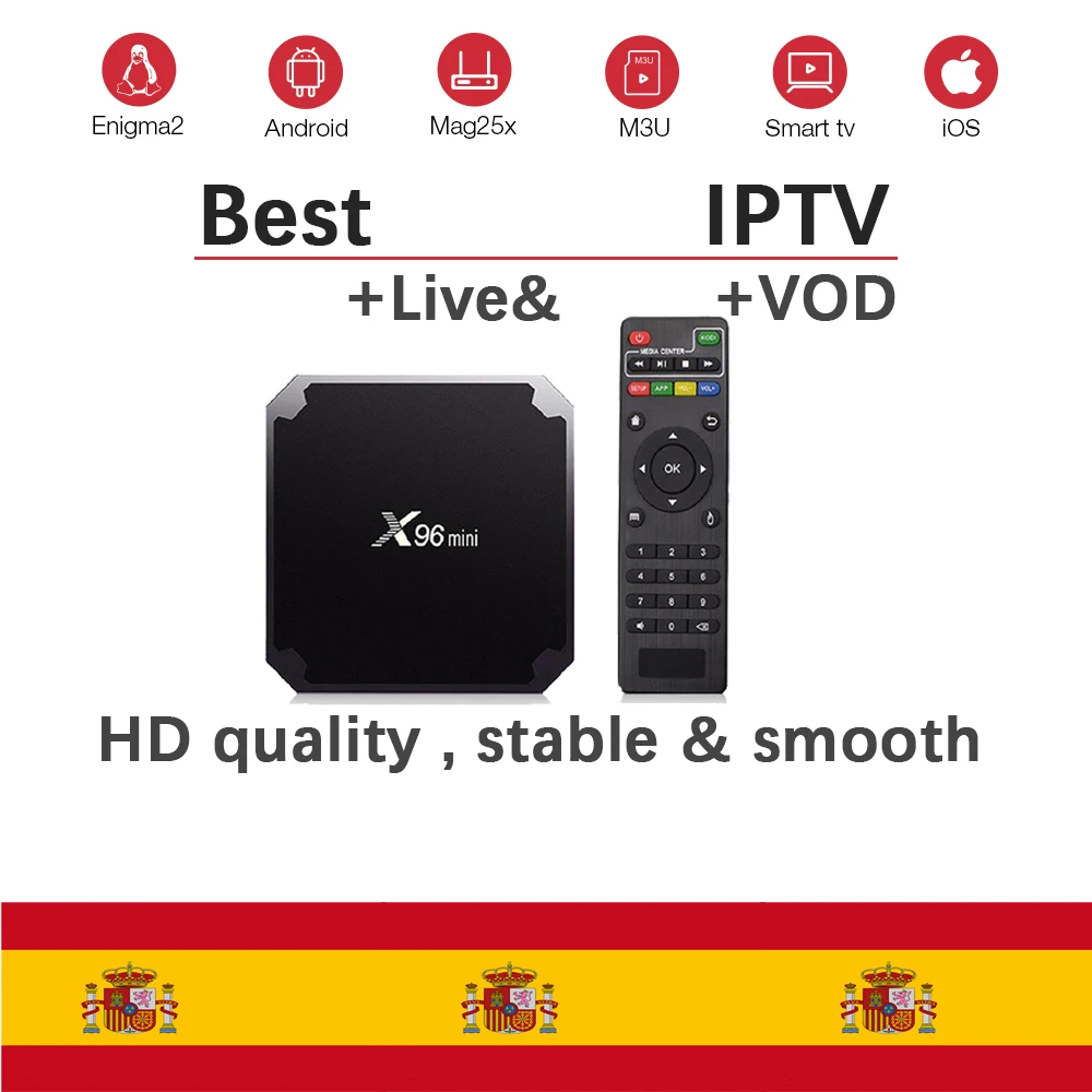 

IPTV Spain espa a 1 year m3u Abonnement local Spanish channels For Linux Htv Android TV Box Android Box Enigma2 Smart TV PC 5