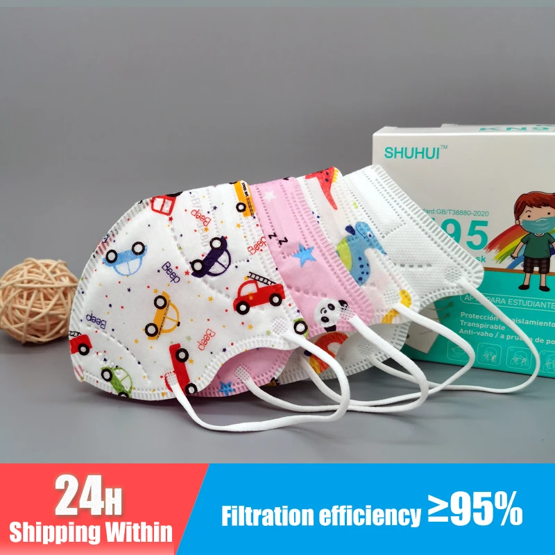 Fit 2-9 años chico FFP2 KN95 máscara más grueso 5 capa niños Mascarillas Anti-niebla protección máscara de boca respirador reutilizable Masque