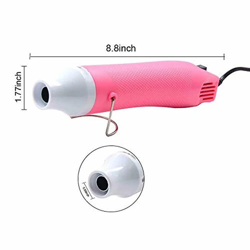 110V Heat Gun Electric Power Tool Hot Air Gun Bubble Buster Tool Kit for Making Epoxy Glitter Tumblers DIY Acrylic Resin Cups