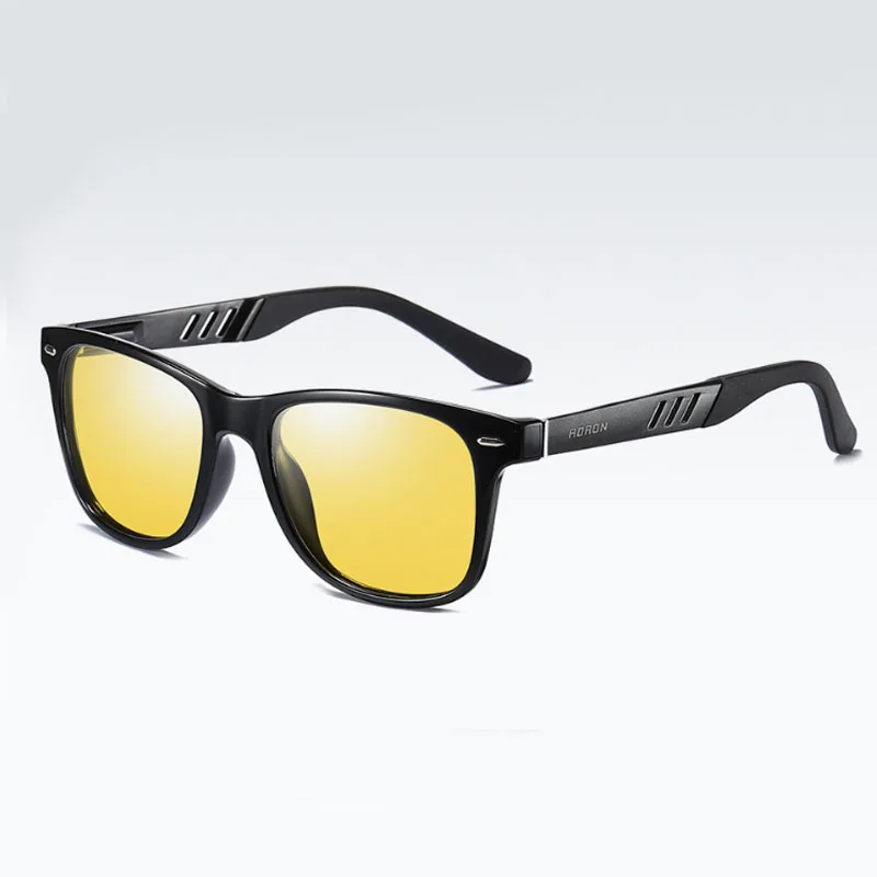 Квадратные фотохромные солнцезащитные очки для мужчин и женщин, поляризационные, хамелеон, для вождения, солнцезащитные очки, мужские, oculos gafas de sol - Цвет линз: Night vision