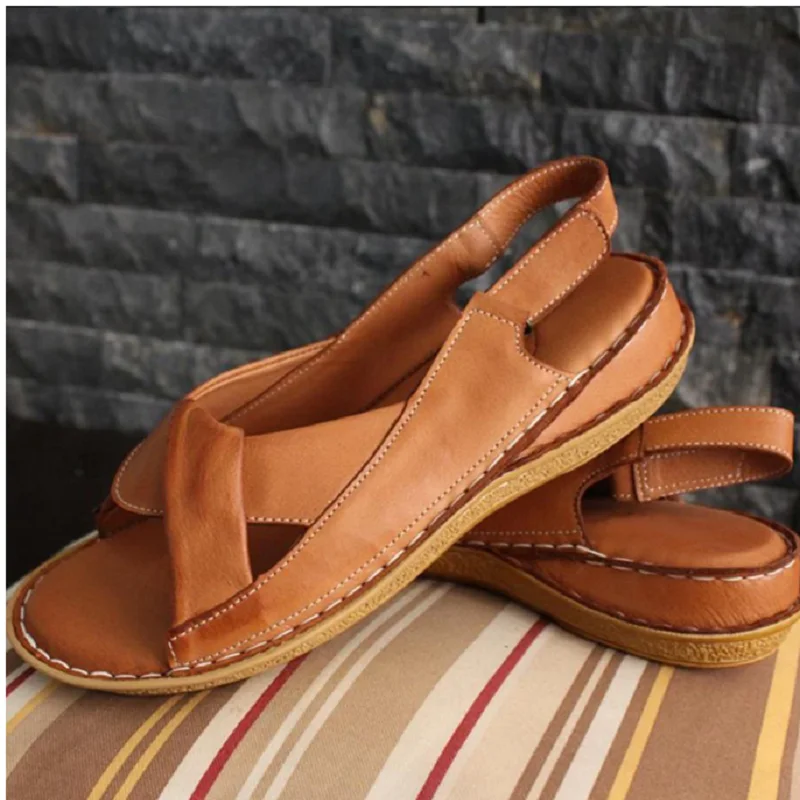 Сандалии гладиаторы женские на платформе мягкая подошва пляжные босоножки