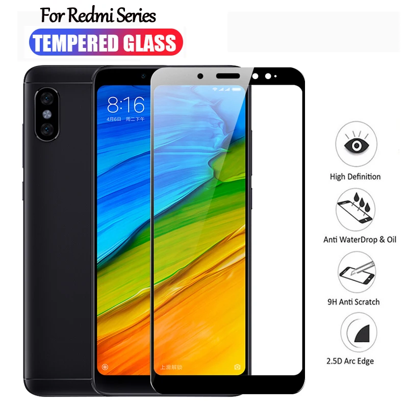 

Global Glass For Xiaomi Redmi Note 5 6 Pro Tempered Glass on For Redmi Note 5 6 Plus Pro S2 Safety Screen Protector Glass Film
