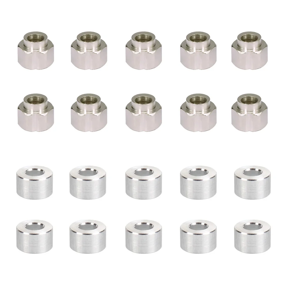 10PCS 3D Printer Parts Hexagonal Eccentric Column with Round Isolation Column, Bore 5MM High 6MM/8MM V Groove Stainless Steel m35 hss step drill bit coated with straight flutes hexagonal handle hole cutter tools sale of high hardness hole enlarger