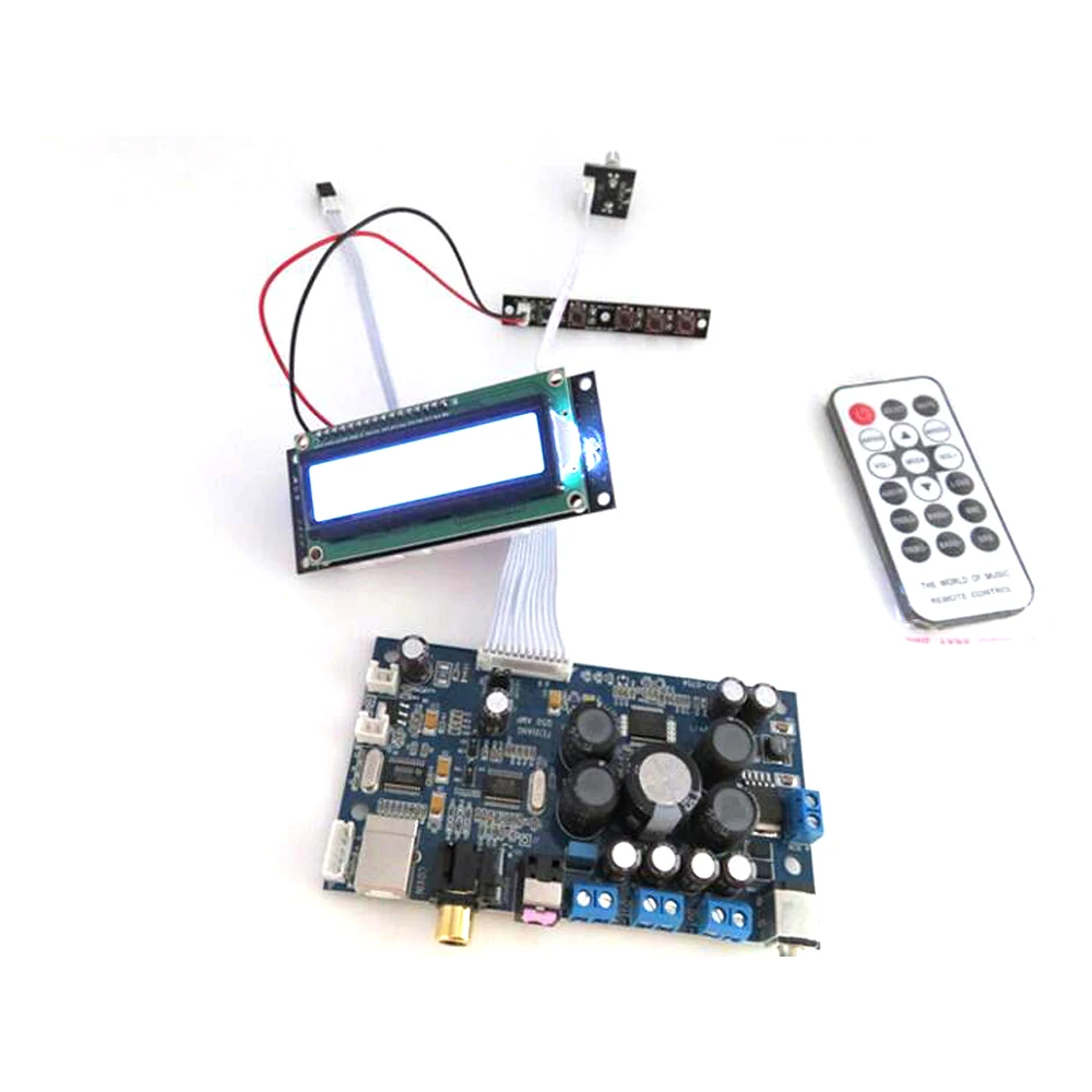 Digital Power Amplifier Board With Coaxial Fiber Optic USB Input Support 2.1 Mode / 2.0 Mode Digital Power Amplifier Board With Coaxial Fiber Optic USB Input Support 2.1 Mode / 2.0 Mode