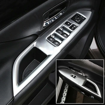 

Accessories Window Switch Cover Replacement Car Auto Matte Silver Door