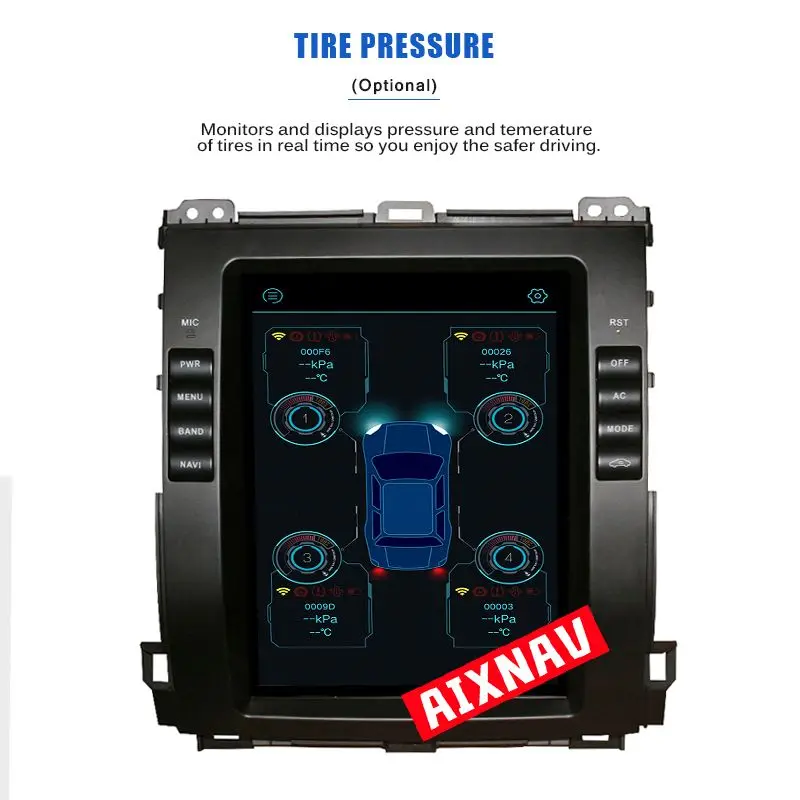 Автомобильный радиоприемник MP5 мультимедийный плеер для Toyota Prado DVD 2 навигация DIN gps Android 6,0 64G 2G 2002-2009 Авторадио parktronic