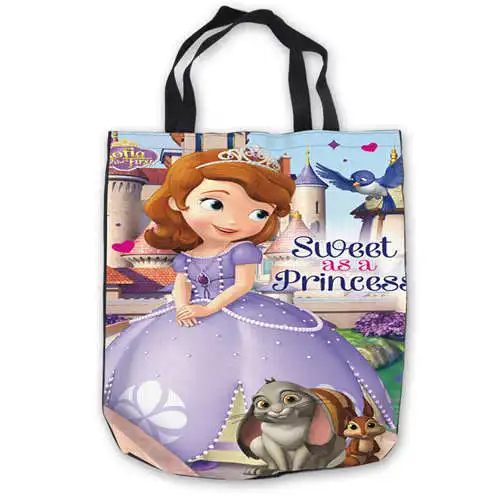 

Custom Canvas princess-sofia- Tote Hand Bags Shopping Bag Casual Beach HandBags Foldable 180911-01-30