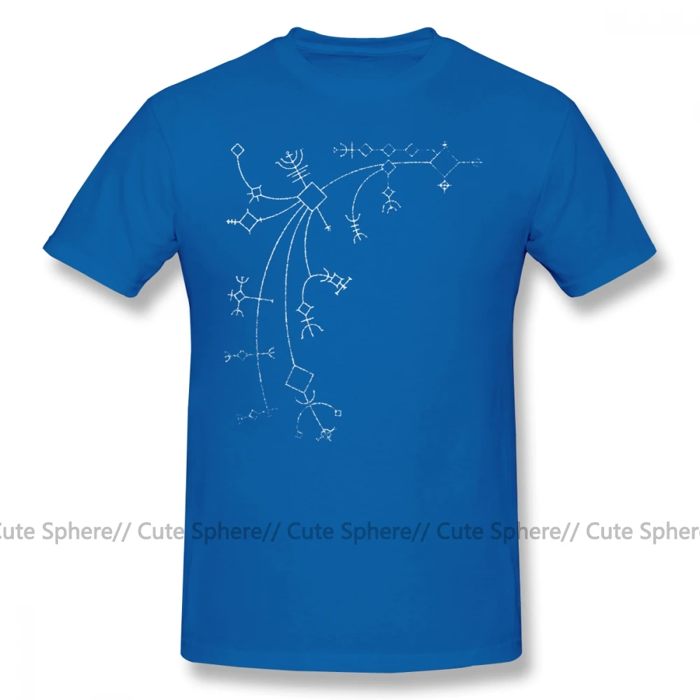 Футболка «Бог войны», футболка с изображением Левиафана, Мужская футболка с изображением топора, Повседневная забавная футболка 4xl, 100 хлопок, футболка с коротким рукавом - Цвет: Blue