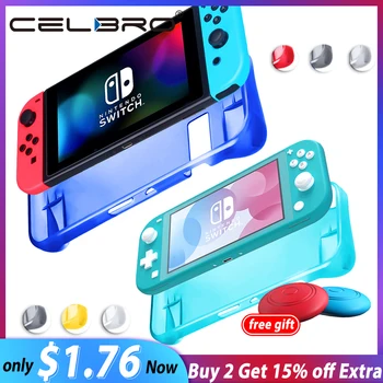 

Soft Silicone Cover for NS Switch Lite Capa Protective Silicon Fundas TPU Coque Shells for Nintendo Switch Lite Case Clear Black