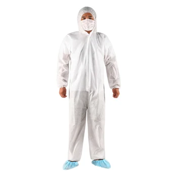 

Disposable Hoodies Jumpsuit Coveralls Surgical Gown Dust-proof Isolation Clothes Labour Suit Security Protection Hooded Clothing