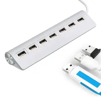 

Aluminum USB 2.0 3.0 4/7 Ports Hub Adapter For Tablet Samsung iPhone hub Cellphone dropshipping computer port I0Z9