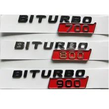 Chrome Black Spatbord Aantal Letters Biturbo 700 800 900 Emblemen BITURBO700 BITURBO800 BITURBO900 Badge Voor Brabus G900 G800 G700