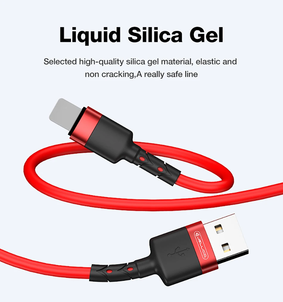 Jellico usb кабель для lightning зарядки и синхронизации данных для iphone 11 X для ipad зарядное устройство провод 3A короткий мягкий силиконовый шнур Быстрая зарядка