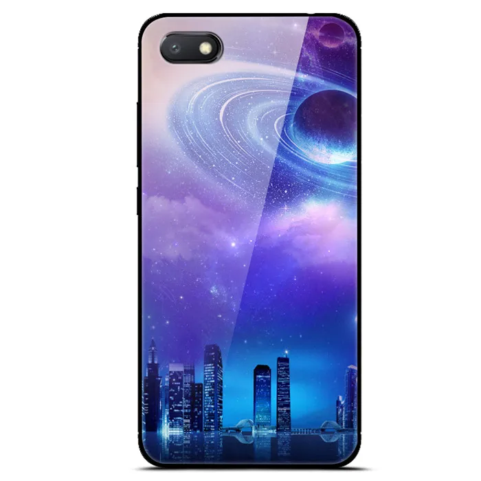 Чехол для Xiaomi Redmi 6A, чехол из закаленного стекла для телефона, чехол для Xiomi Redmi 6 6A 6 A A6, чехлы на заднюю панель телефона Redmi 6 Pro, чехол - Цвет: 1