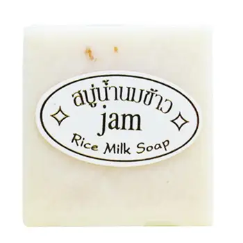 

60g Long Oil Control Whitening Brighten Removal Pimple Pores Acne Collagen Vitamin Rice Milk Wash Face Body Cleaning Soap TSLM1