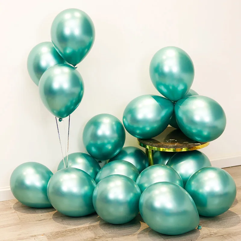 green 30/50/100 шт металлический цвета: золотистый, серебристый синий розового и фиолетового цветов клипсы для воздушных шаров для свадьбы с днем рождения латексный металлическая хромированная воздушные шары гелиевые шары - Цвет: green