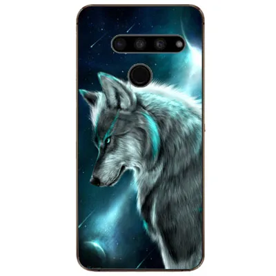 Для LG G8s чехол ThinQ Роскошный из ТПУ и силикона Чехлы для G8 задняя крышка телефона Q60