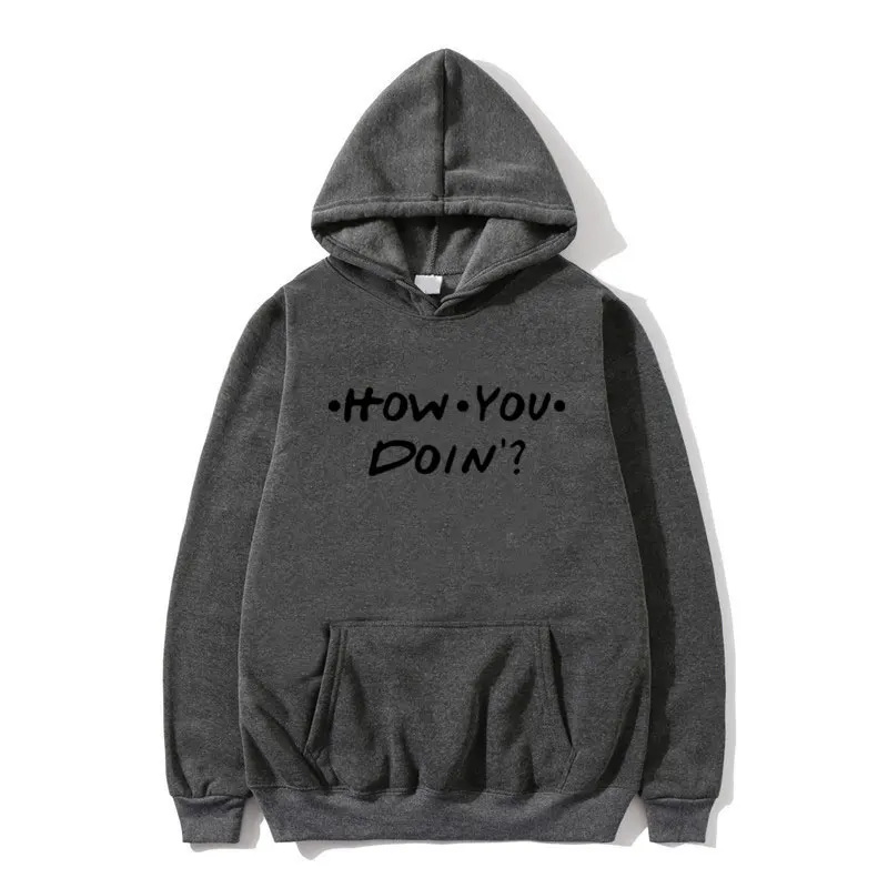 Dark gray MS311 Модные мужские и женские толстовки HOW YOU DOIN, толстовка с принтом homme Friends, худи, черный, розовый, оранжевый, белый, уличная одежда, пуловер - Цвет: Dark gray MS311