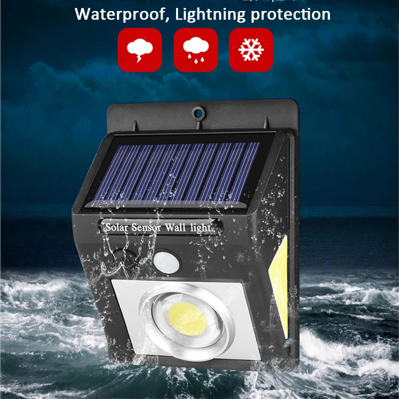 

Outdoor Solar LED Street Light 25 37 LEDs IP64 Outdoor Solar Porch Wall Lamp With PIR Motion Sensor Garden Pathway Fence Light
