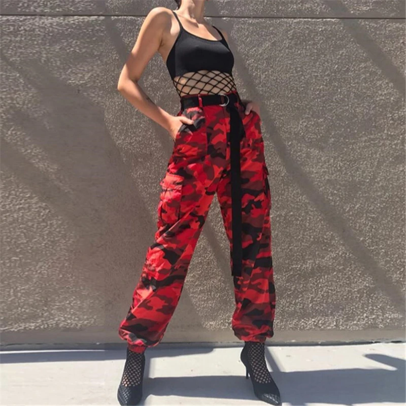 

Hip Hop Camouflage Loose Pants Women New Bib Overalls Denim Casual Clothes Unisex Cool Streetwear Harem Pants