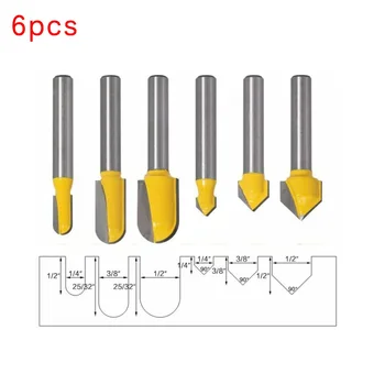 

Carbide Router Bit Round Nose Wood Milling Cutter Woodworking Planing Tool