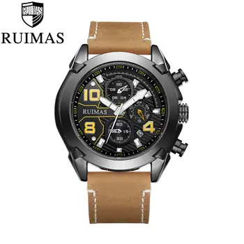 

Watches Men Sports Luxury Leather Brand Watches Waterproof Quartz Men Military Wrist Watch Clock Male Relogio Masculino 2018