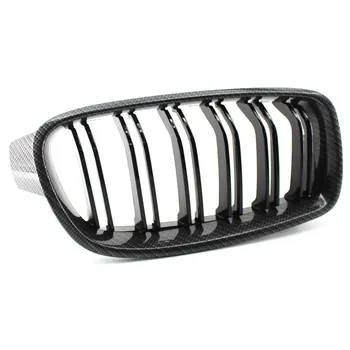 

1 Pair Front Bright Black Car Front Bumper Line Kidney Grill Grilles Bumper Grilles Right Front Bumper