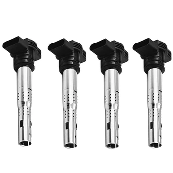 

4X Ignition Coils 07K905715G for Jetta A3 A4 A5 A6 Q3 Quattro Q5 TT Beetle UF575
