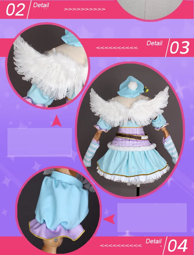 Индивидуальный размер Lovelive Sunshine Aqours Рождественский хор Kanan Matsuura Косплей Костюм Платье Лолиты униот аниме одежда наряды