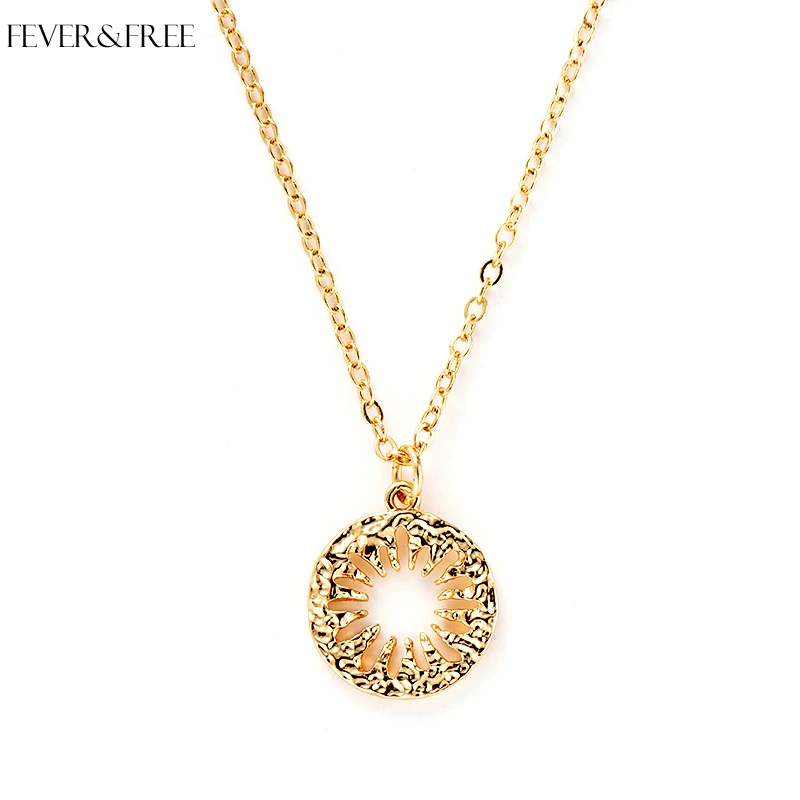 

Fever&Free Buy 1 Get One Gift Female Temperament Pendant & Necklace Fashion Round Jewelry Birthday Gift Clavicle Choker Necklace