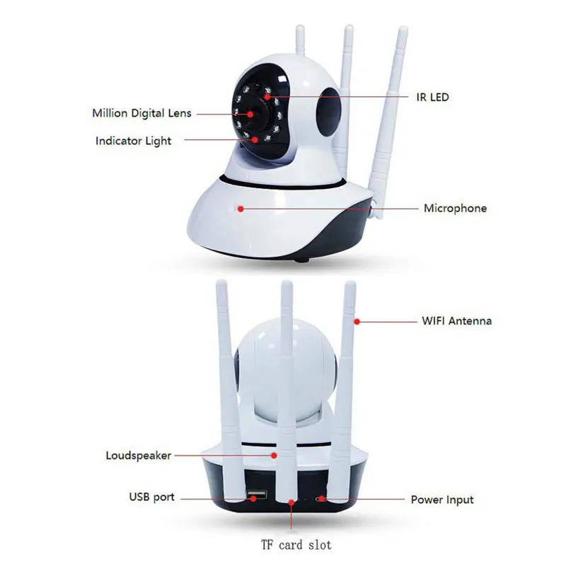 JOYZON 1080P 720P домашняя ip-камера безопасности двухсторонняя аудио Беспроводная мини-камера ночного видения CCTV WiFi камера детский монитор