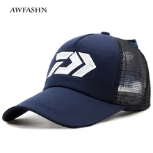 Новинка, летняя дышащая шляпа от солнца DAIWA, сетка от солнца, козырек от солнца, дышащая Регулируемая Солнцезащитная шляпа, большая и Мужская Уличная рыболовная Фирменная Кепка